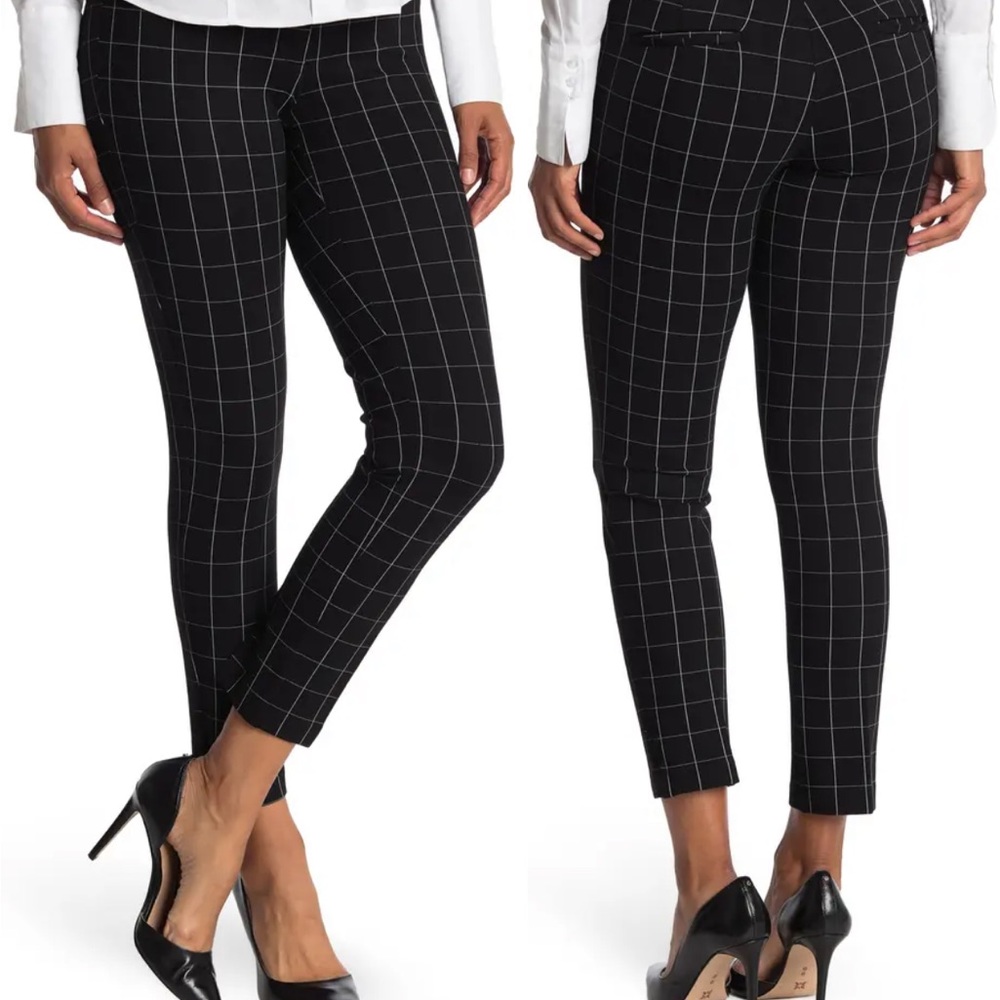 Amanda & Chelsea Alex Windowpane Print Pants